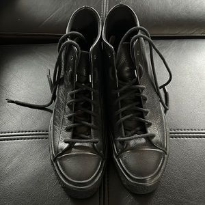 Black Leather Converse